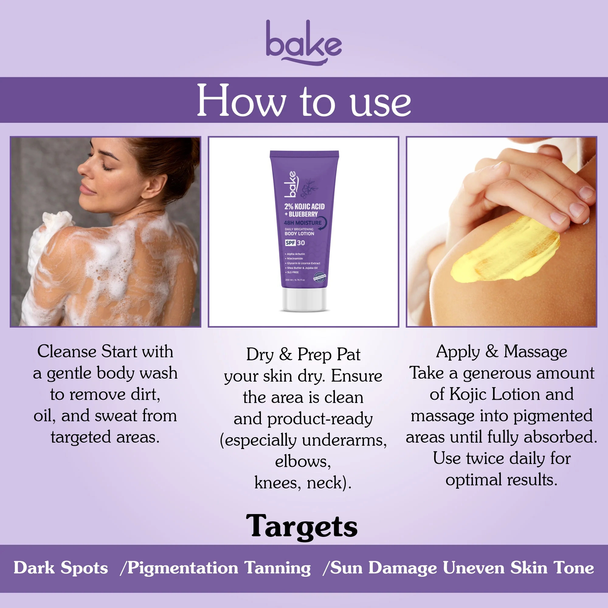 2% Kojic Acid Body Lotion SPF 30 PA - Image 8