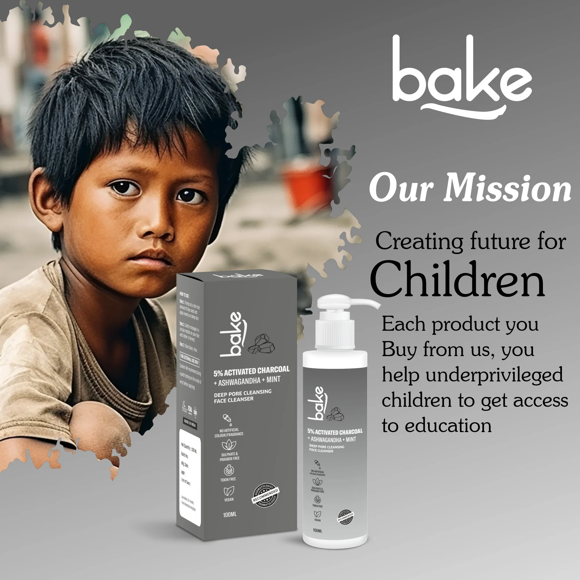 5% Activated Charcoal Face Cleanser - Image 8