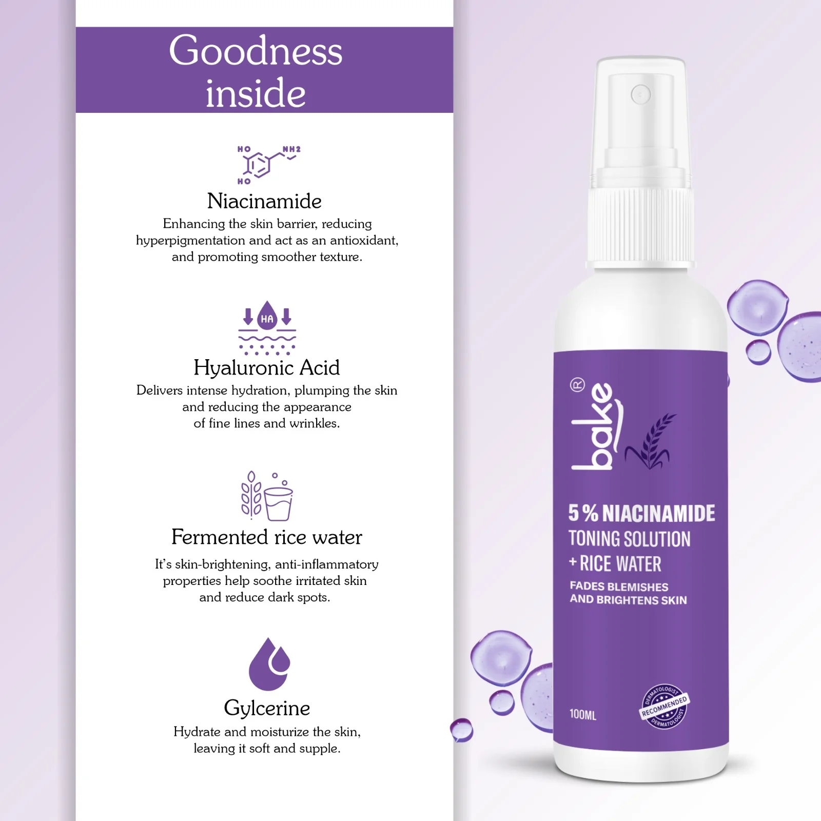 5% Niacinamide + Rice Water Toning Solution - Image 4