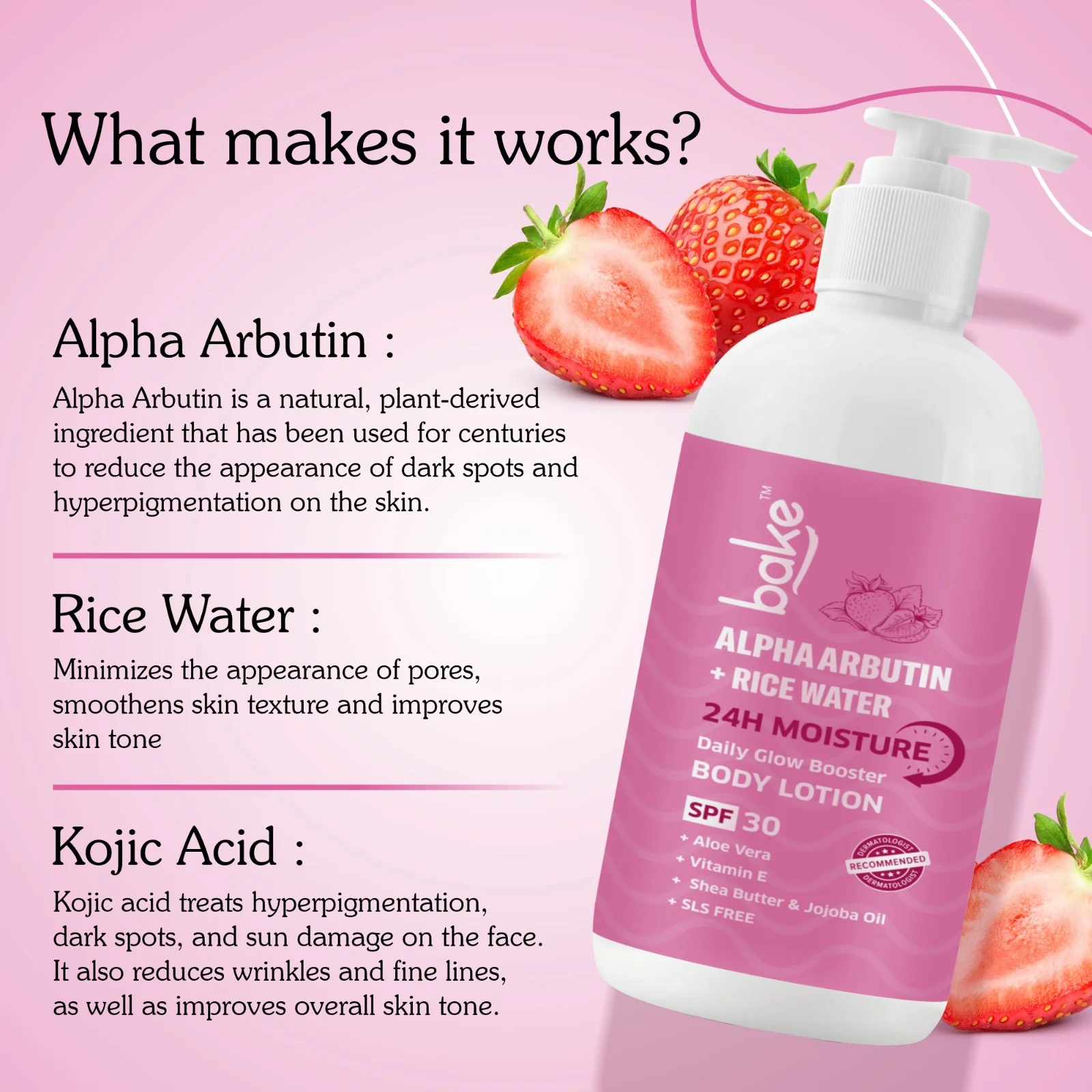 Alpha Arbutin + Rice Water Body Lotion SPF 30 PA+++ - Image 6