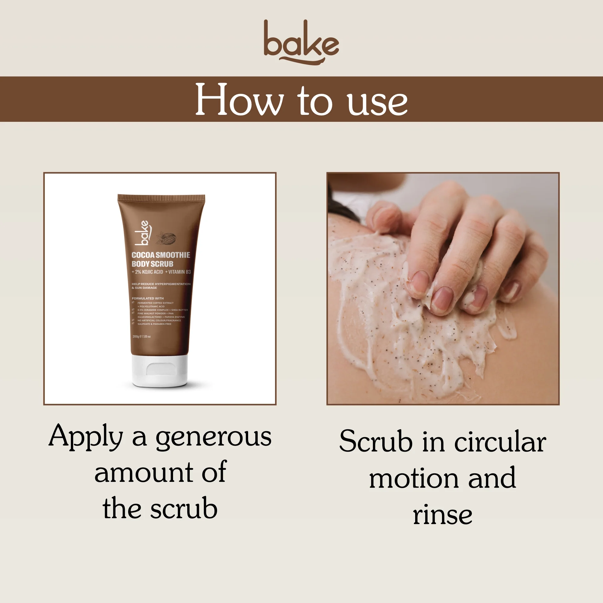 2% Kojic Acid Cocoa Smoothie Body Scrub - Image 6
