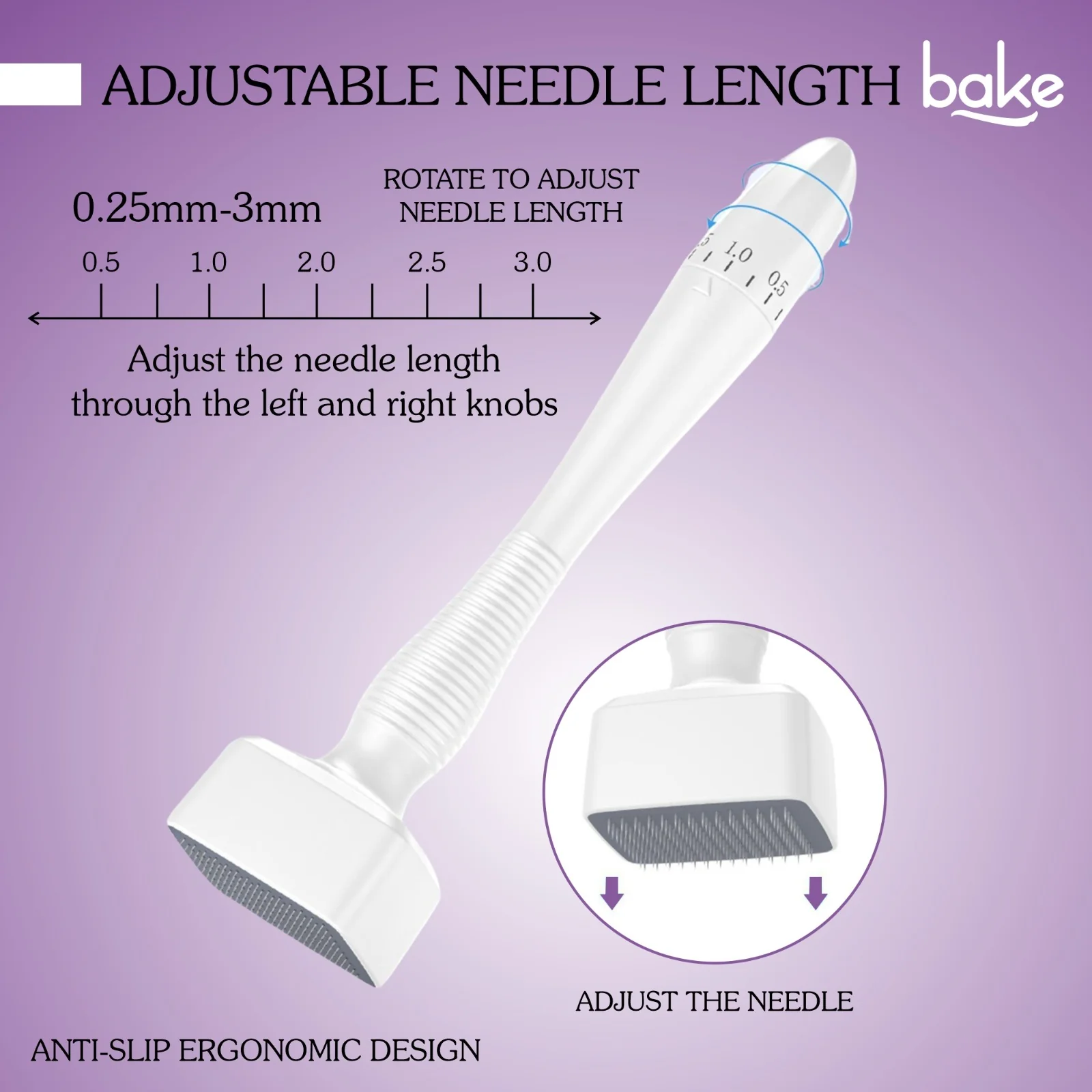 Derma Stamp with Stainless Steel Adjustable Needles 0.25mm to 3mm - Image 8