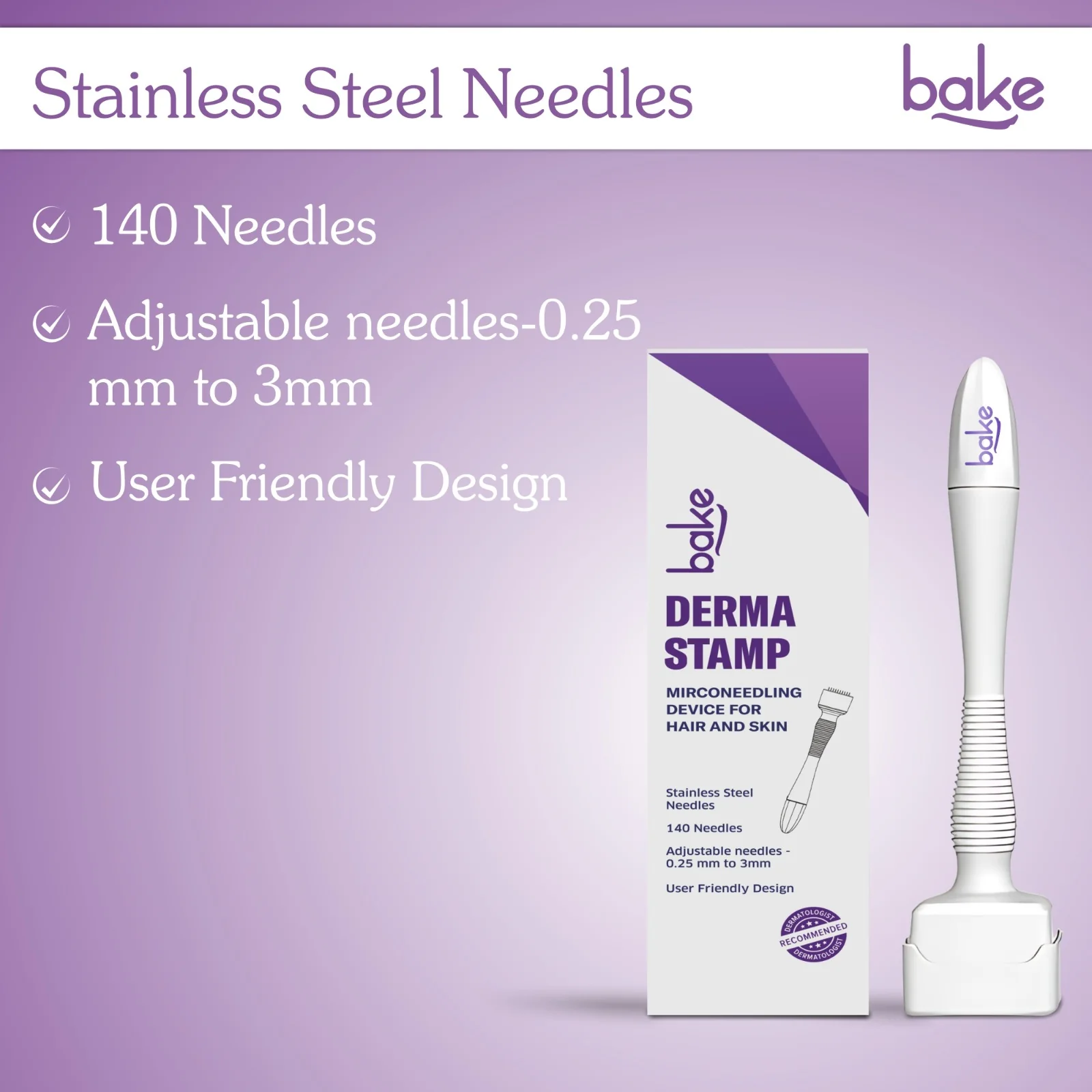 Derma Stamp with Stainless Steel Adjustable Needles 0.25mm to 3mm - Image 9