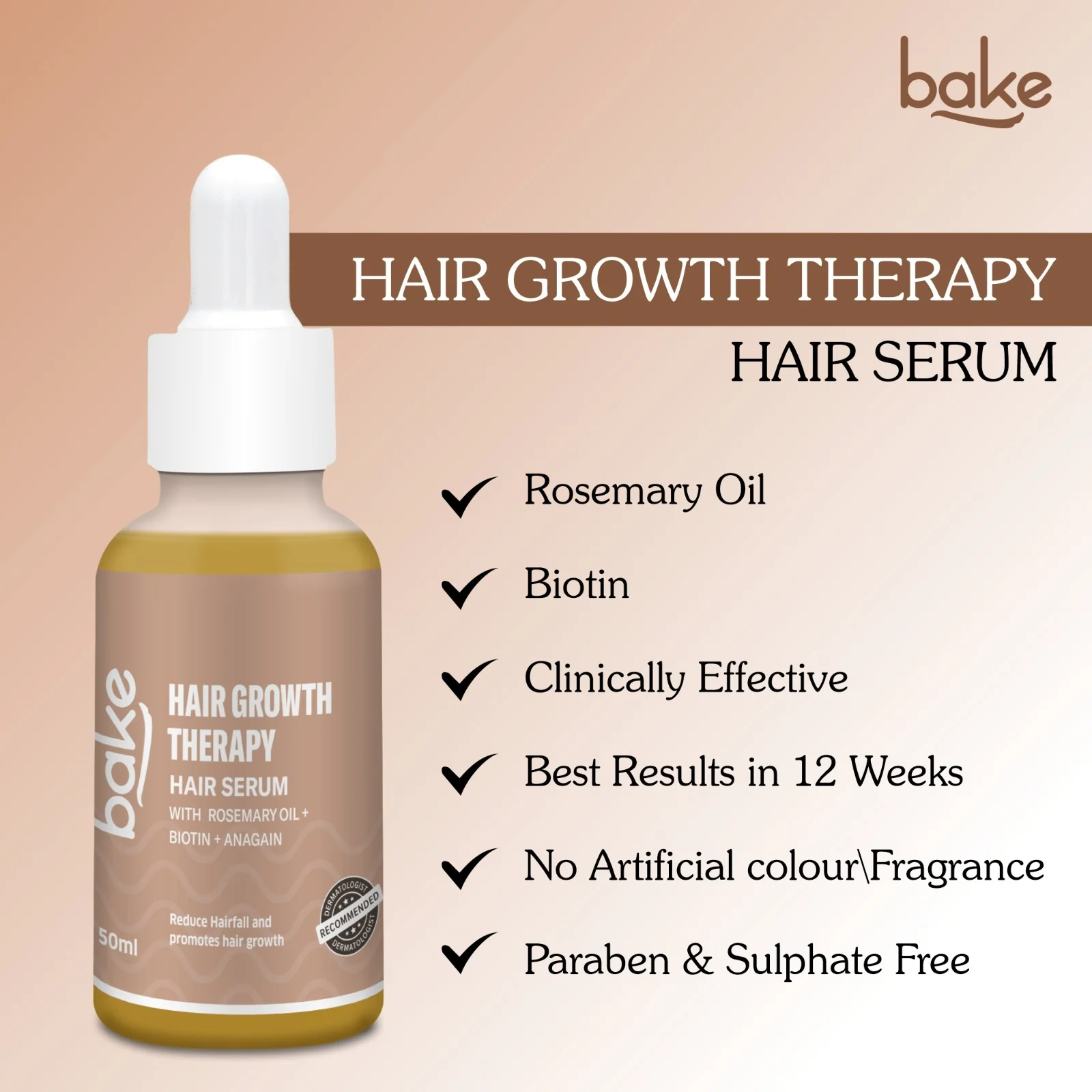 Pure Rosemary Oil Hair Serum with Anagain & Biotin - Image 3