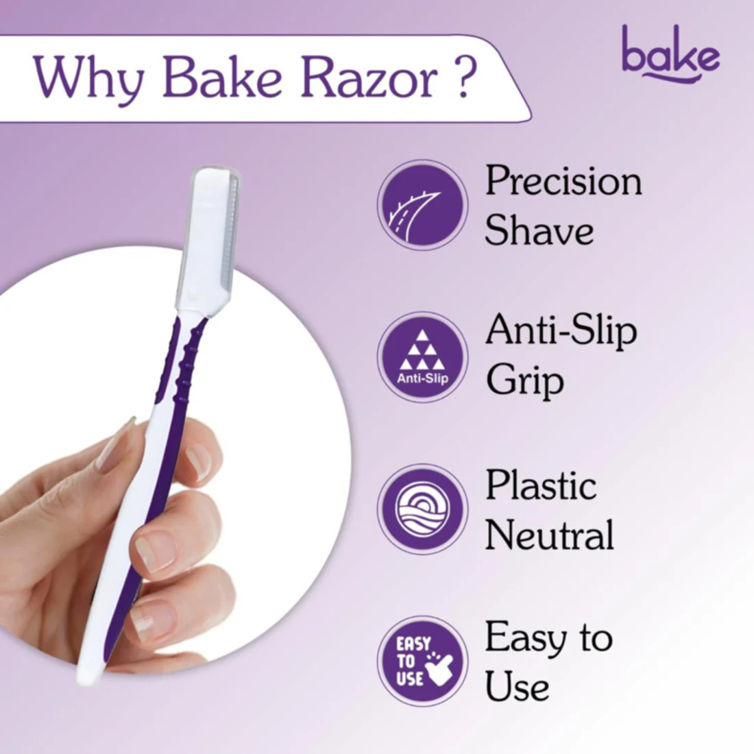 Reusable Face Razor for Women Facial Hair - Pack of 3 - Image 3