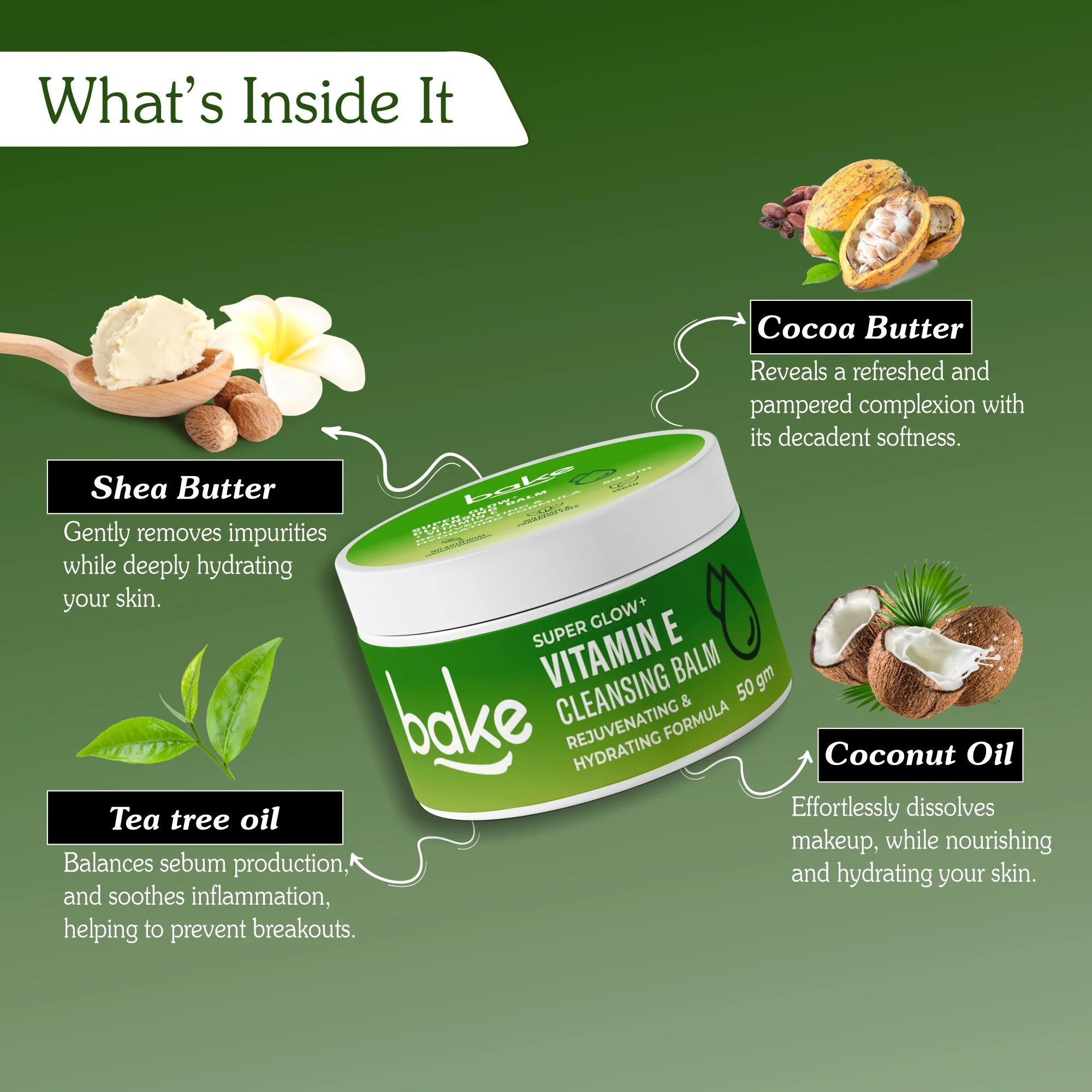 Vitamin E Cleansing Balm with Tea Tree - Image 6