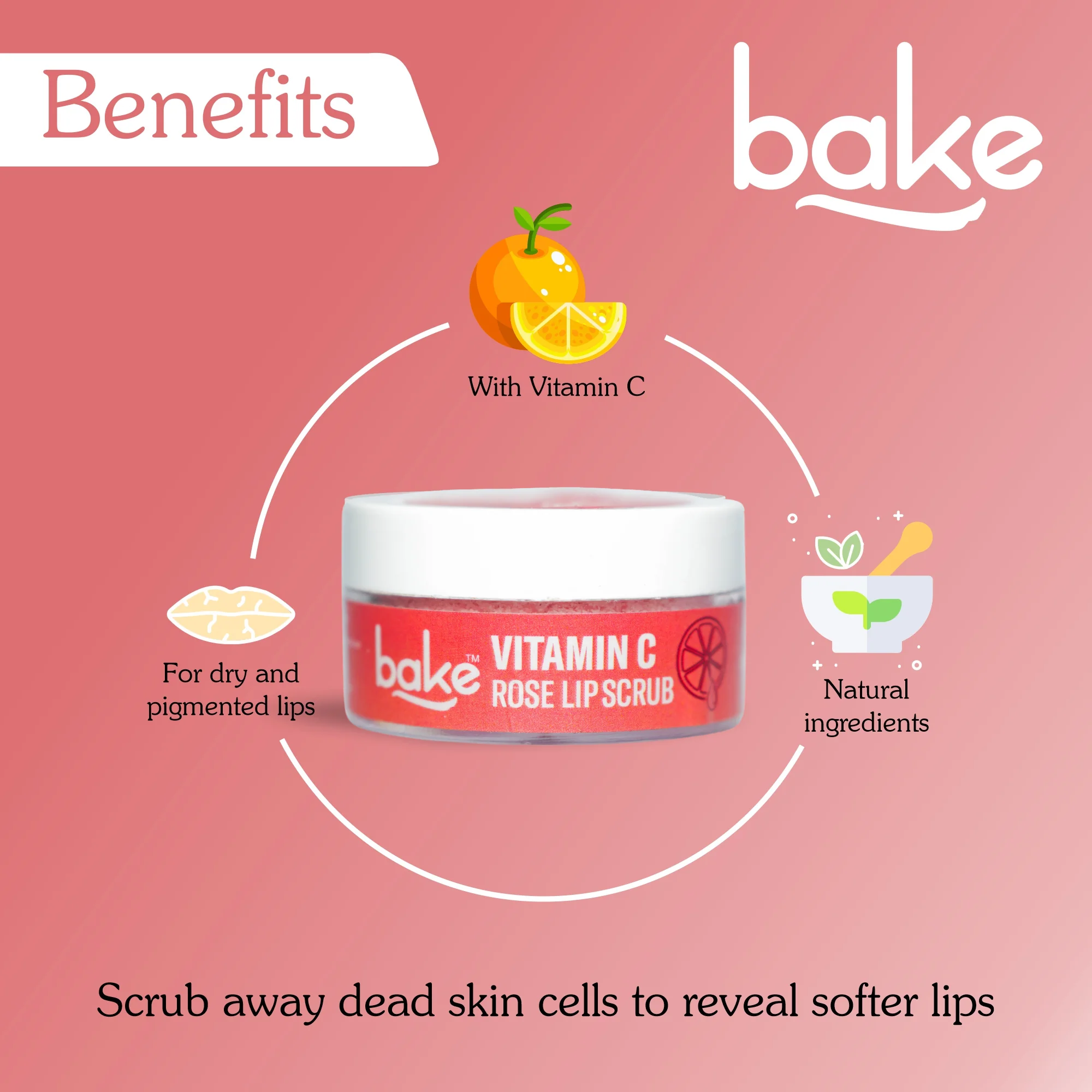 Vitamin C Rose Lip Scrub - Image 3