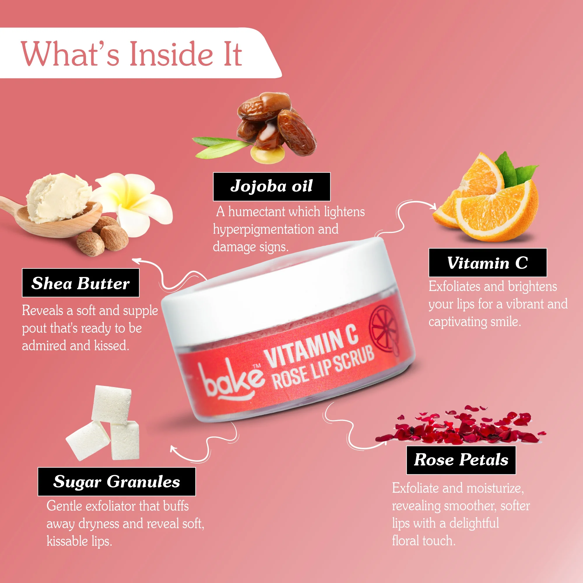 Vitamin C Rose Lip Scrub - Image 5